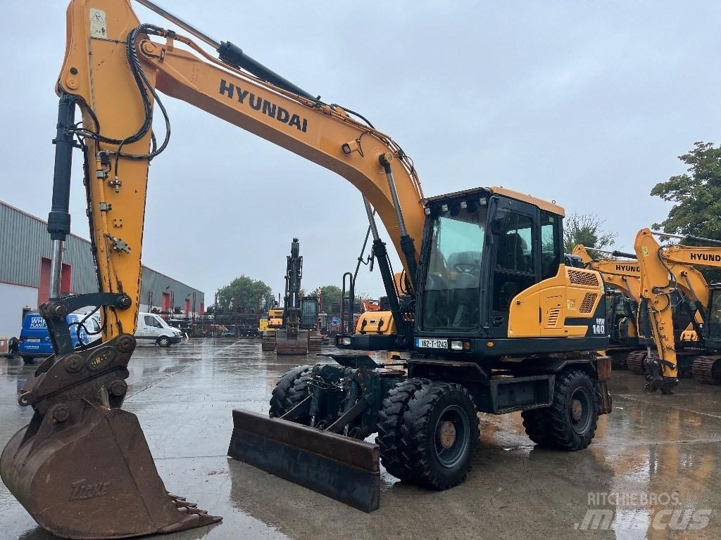 Hyundai HW140 Ratiniai ekskavatoriai