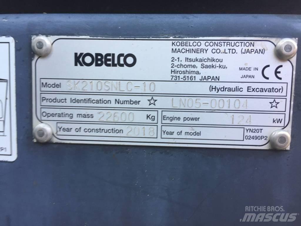 Kobelco SK210NLC Vikšriniai ekskavatoriai