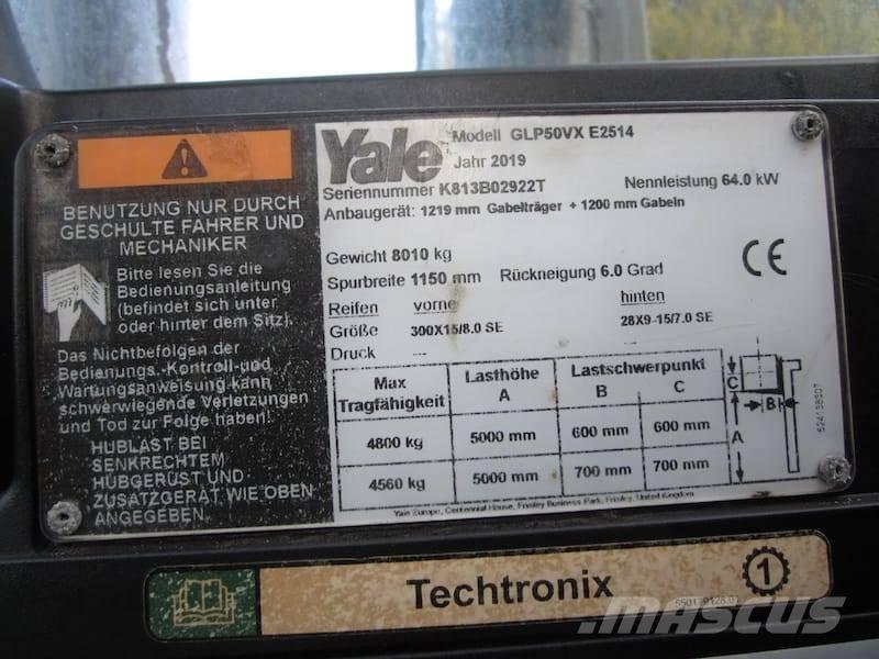 Yale GLP50VX LPG (dujiniai) krautuvai
