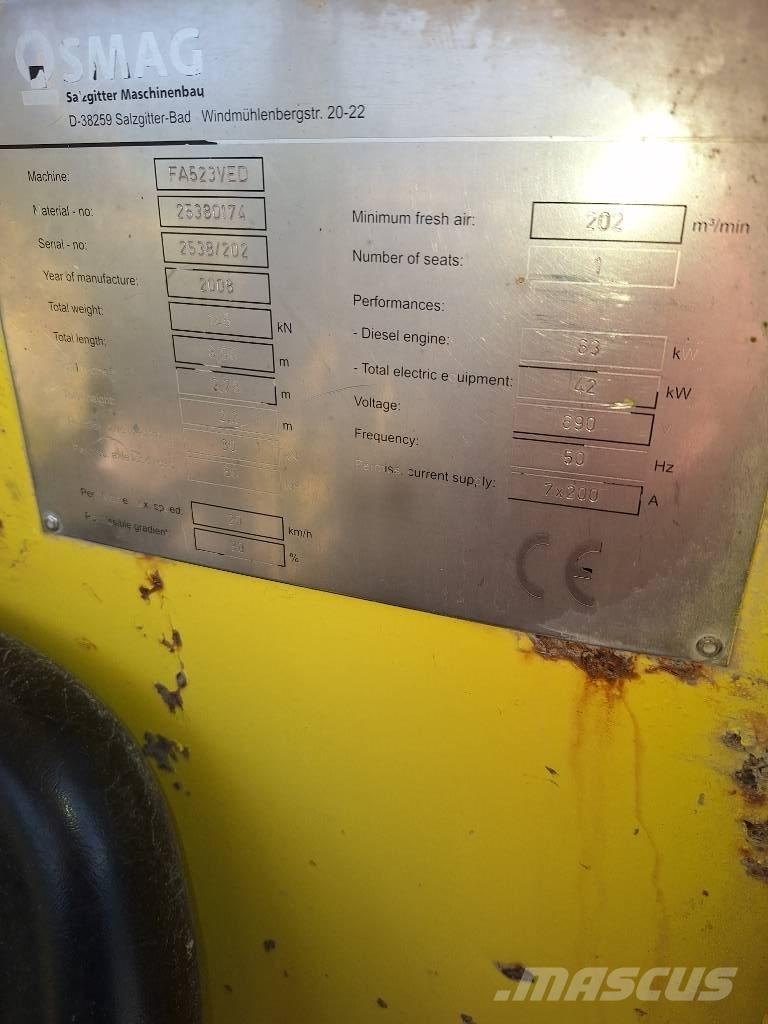 Nordmeyer SMAG FA523 Kita požeminė įranga