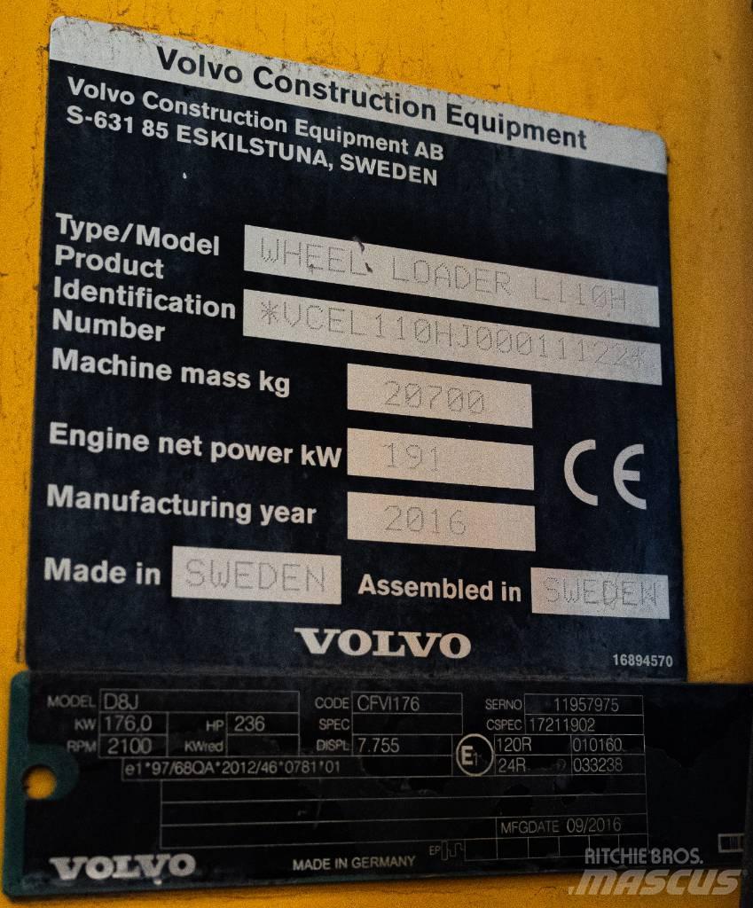 Volvo L 110 H Naudoti ratiniai krautuvai