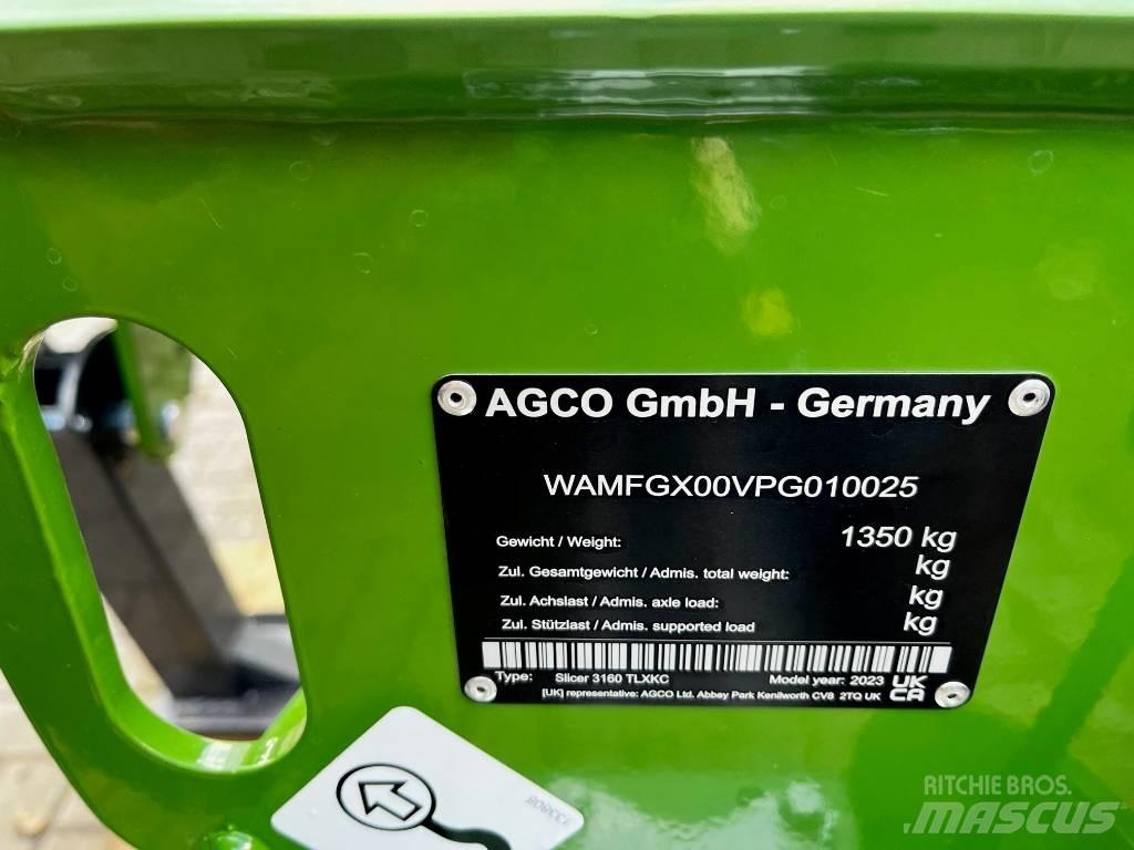 Fendt Slicer3160 Ganyklų šienapjovės / rėžtuvės