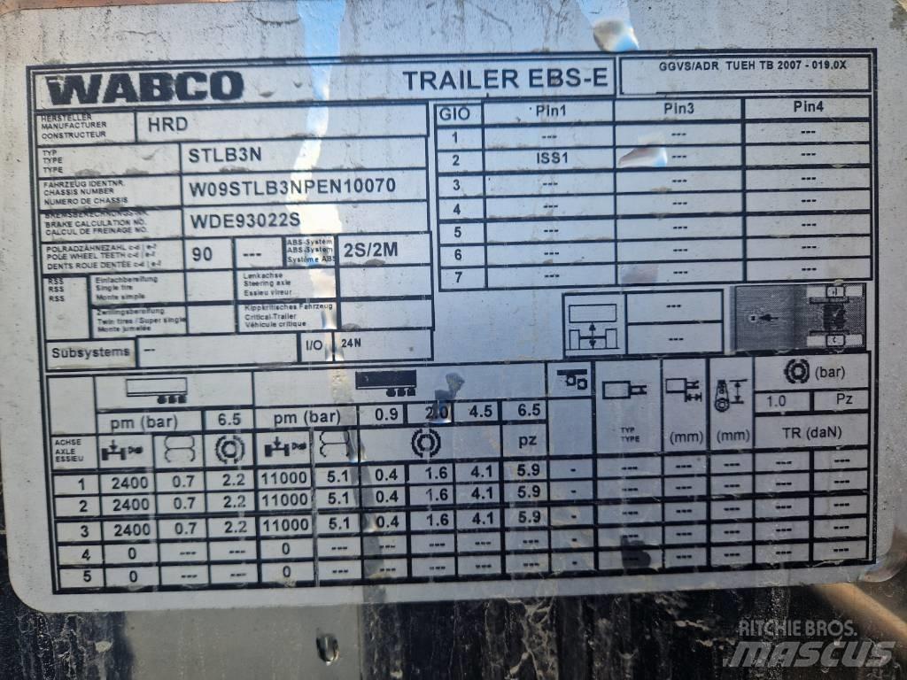 HRD Semitrailer Kitos puspriekabės