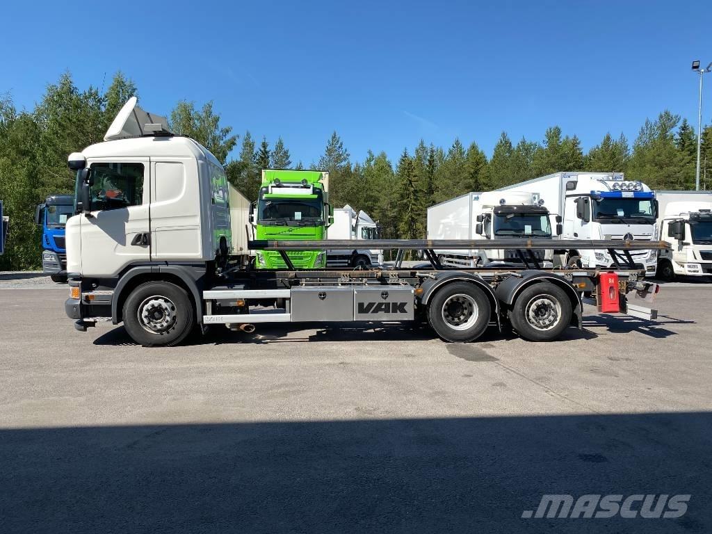 Scania G490 6x2*4 Konteinerių nuožulnaus pakėlimo ant platformos krautuvai