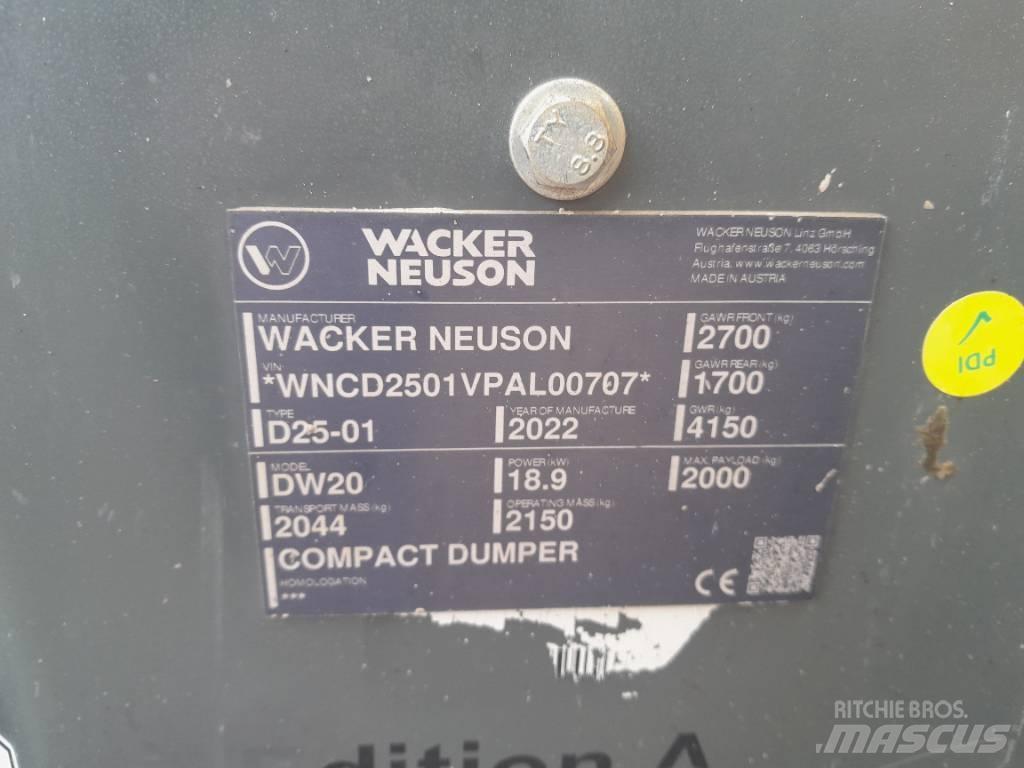 Wacker Neuson DW 20 Statybiniai savivarčiai sunkvežimiai