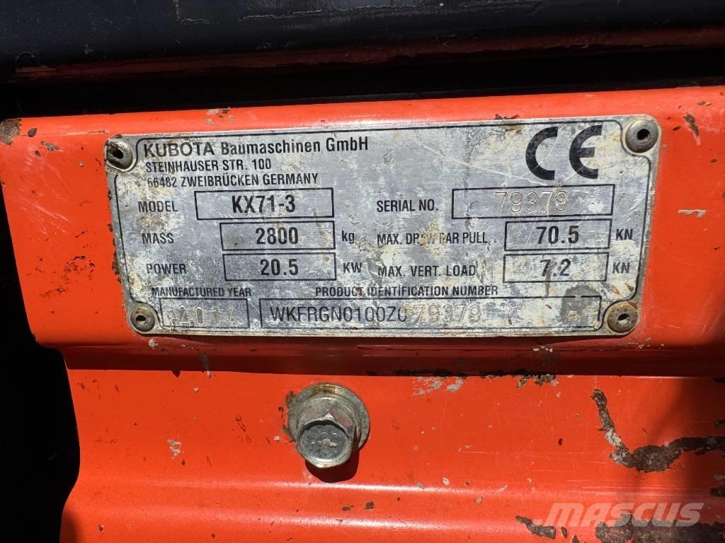 Kubota KX 71-3 Mini ekskavatoriai < 7 t