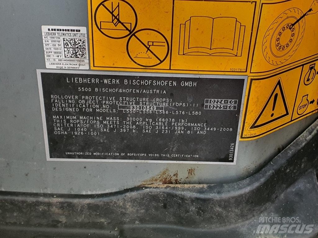 Liebherr L 550 CAB Kabinos ir interjeras