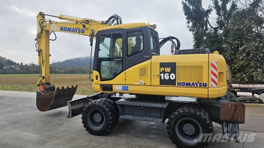 Komatsu PW 160-7K Ratiniai ekskavatoriai