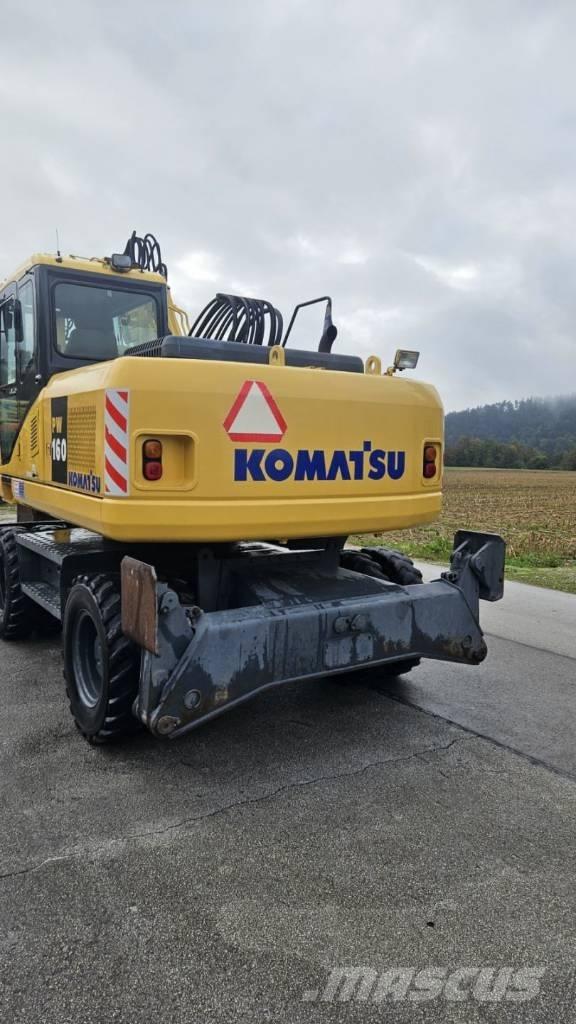 Komatsu PW 160-7K Ratiniai ekskavatoriai