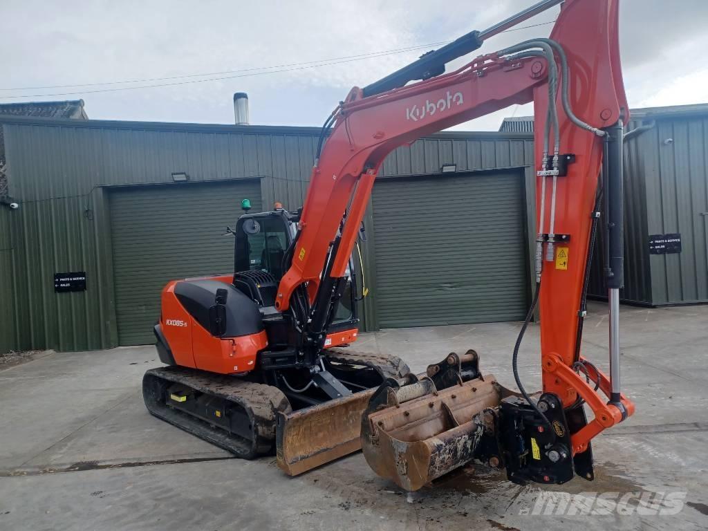Kubota KX 085-5 Vidutinės galios ekskavatoriai 7-12 t