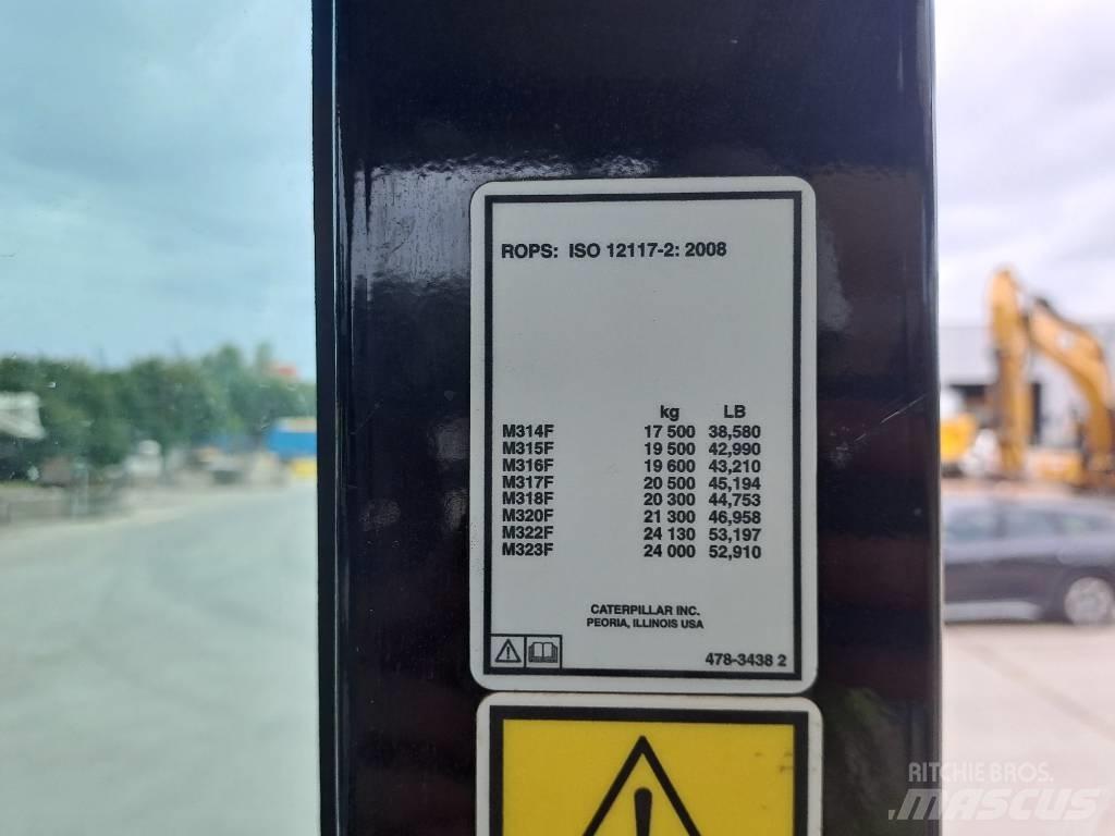 CAT M315F Ratiniai ekskavatoriai