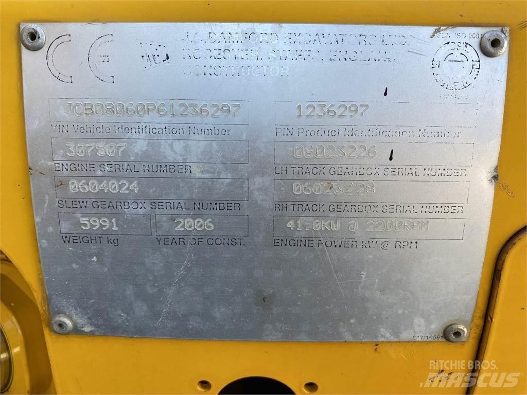 JCB 8060 Ratiniai ekskavatoriai