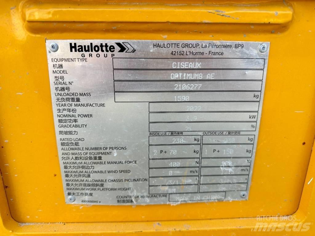 Haulotte OPTIMUM 8 Žirkliniai keltuvai
