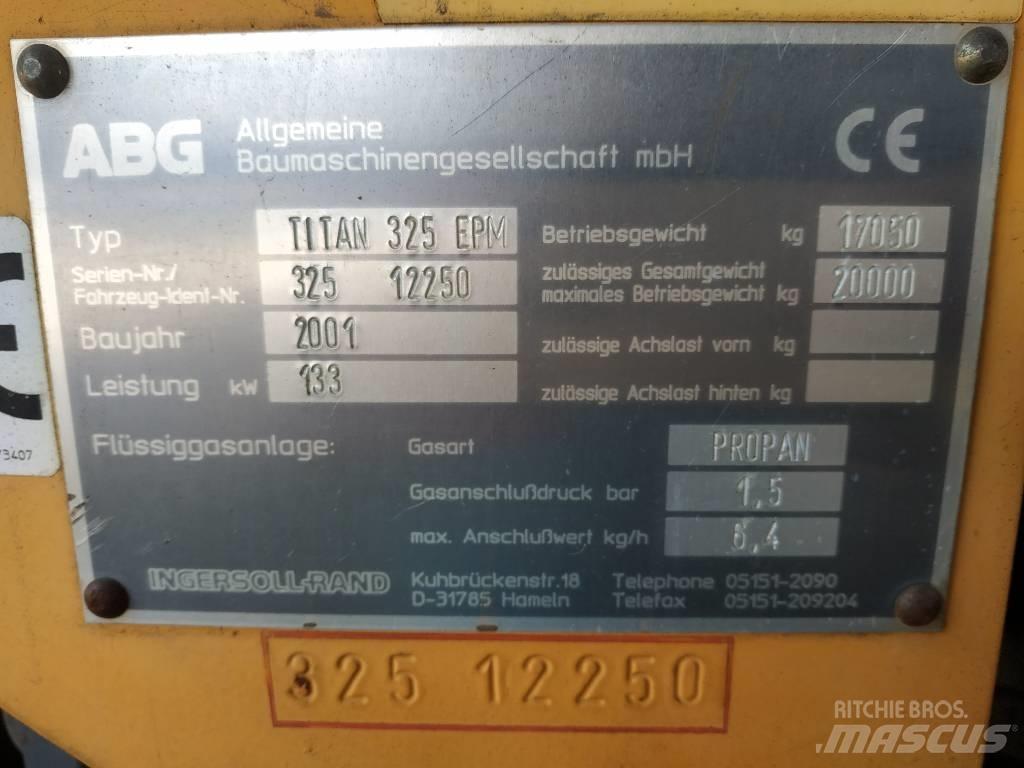 ABG Titan 325 EPM Asfalto klotuvai