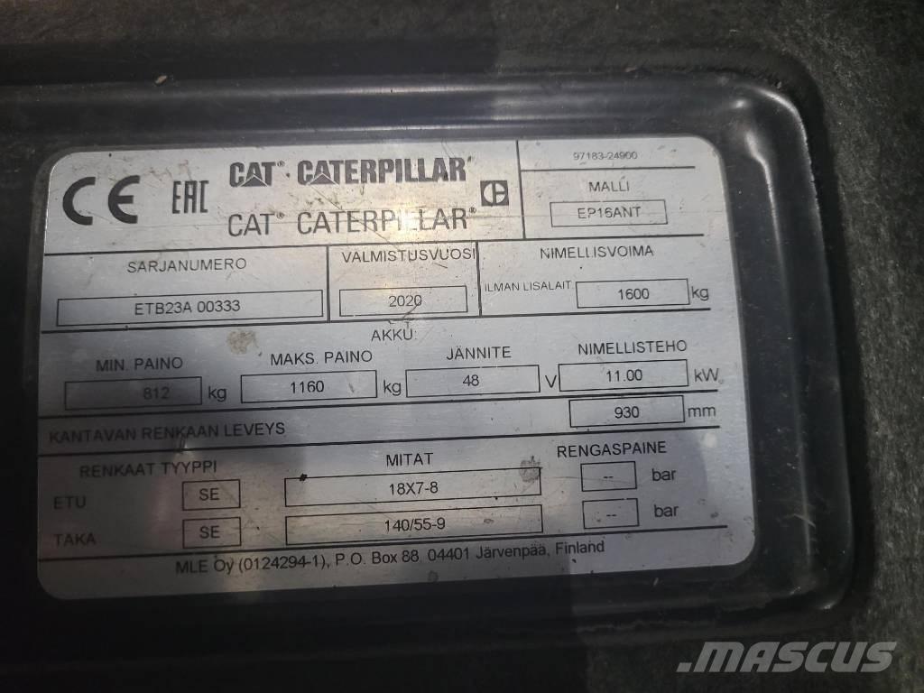 CAT EP 16 ANT Elektriniai šakiniai krautuvai