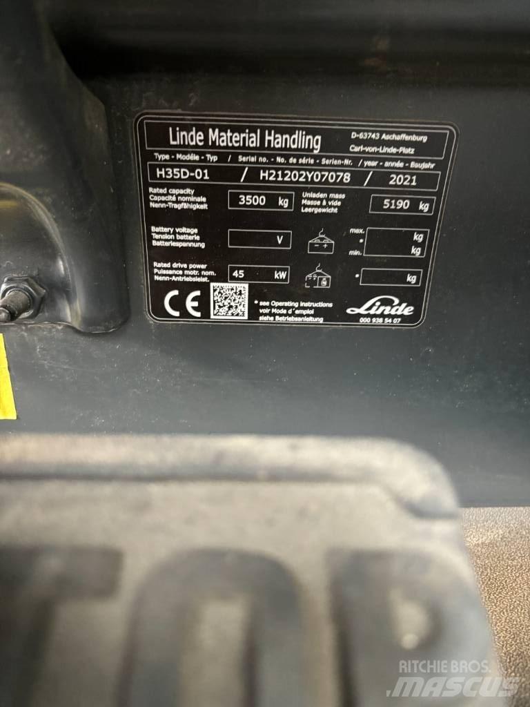 Linde H35D/1202 Dyzeliniai krautuvai