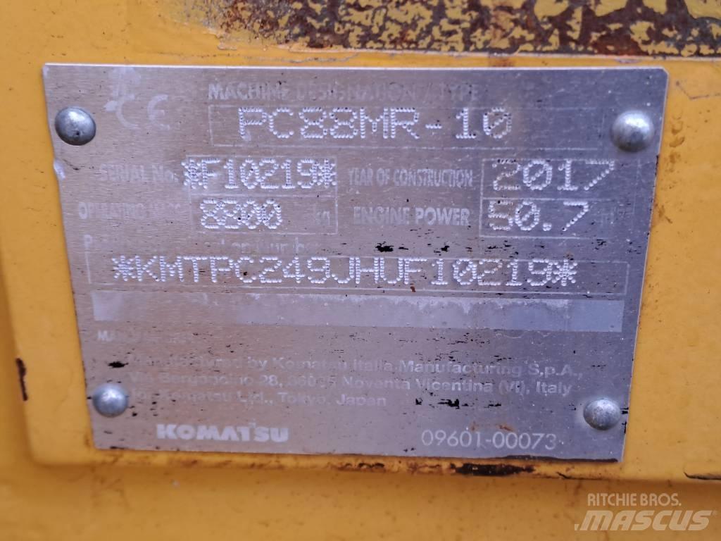Komatsu PC 88 MR Tranšėjų ekskavatoriai