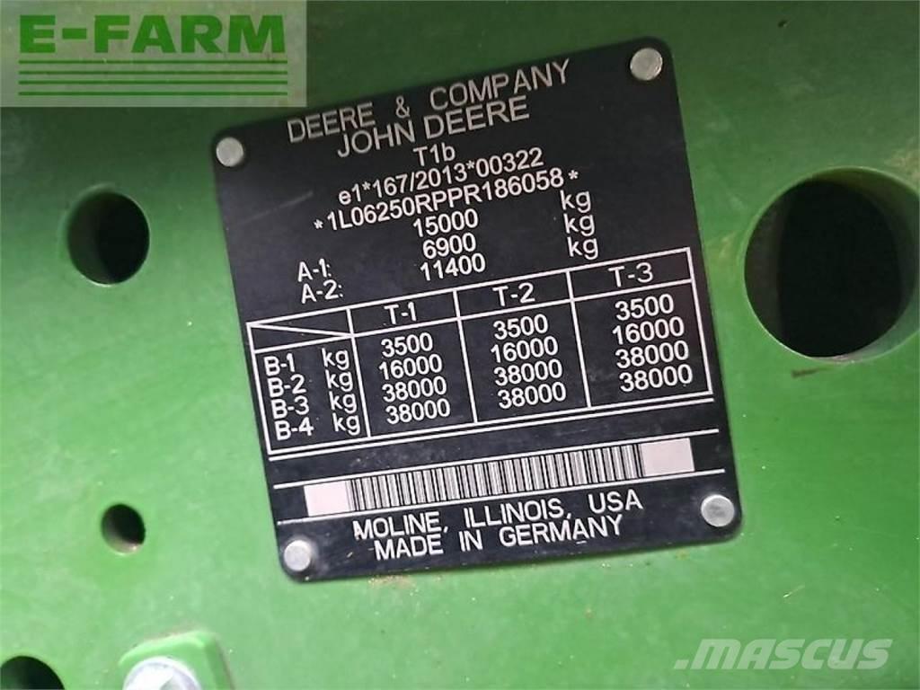 John Deere 6r250 Traktoriai