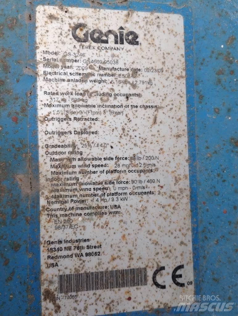 Genie GS 3246 Žirkliniai keltuvai