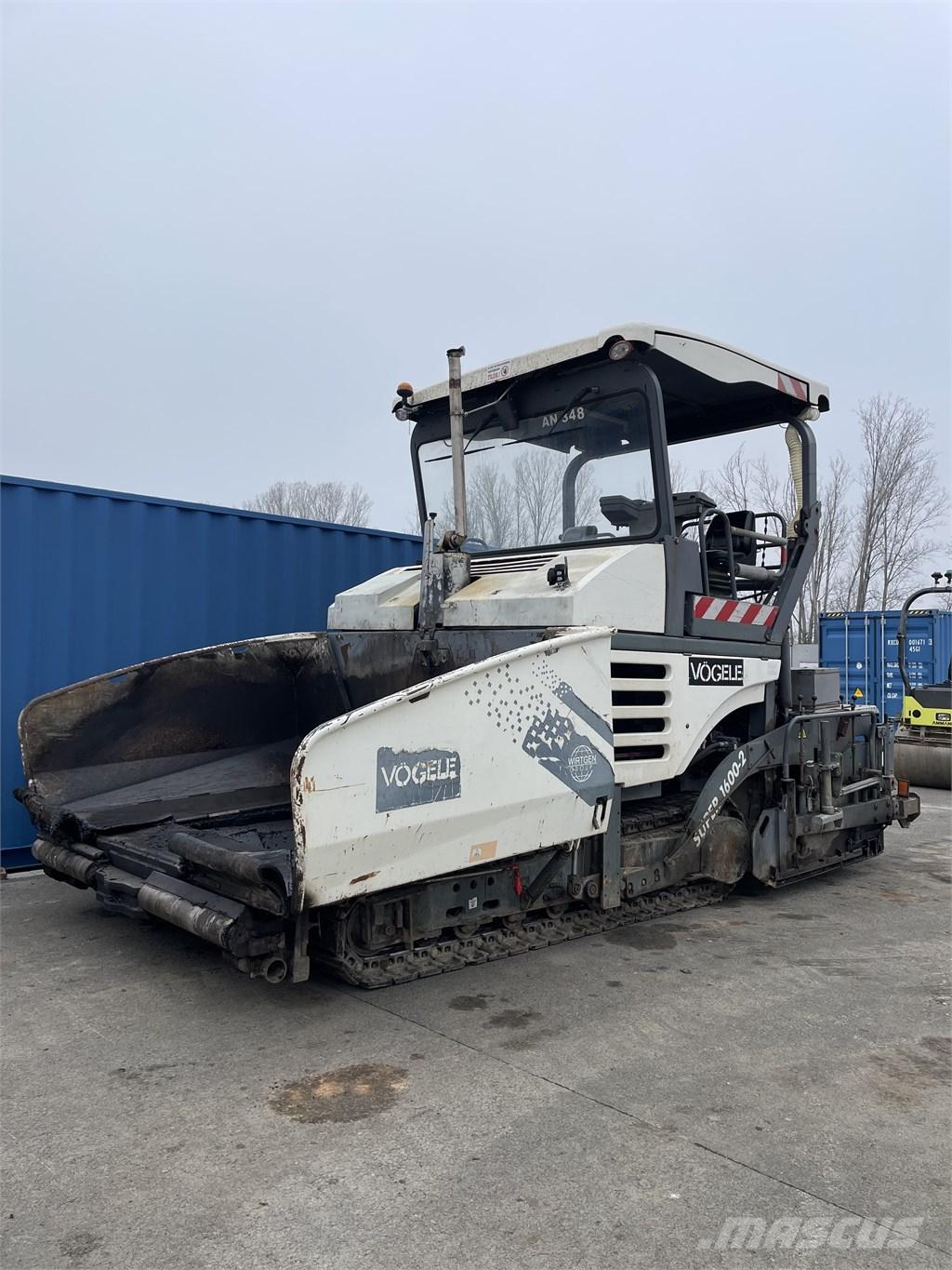 Vögele 1600-2 Asfalto klotuvai