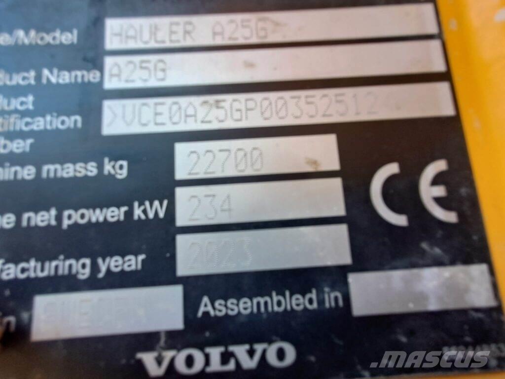 Volvo A25G Karjeriniai savivarčiai