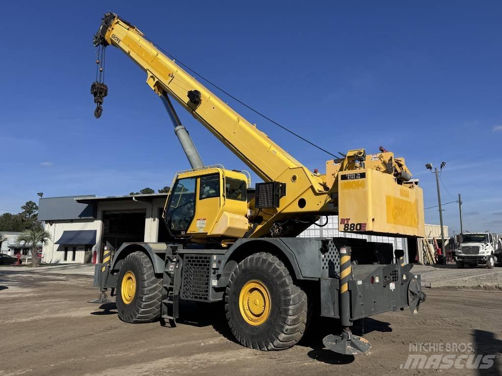 Grove RT 880 E Neapdoroto reljefo kranai