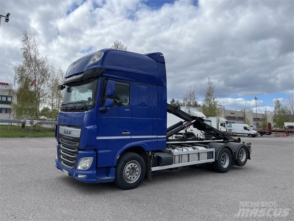 DAF XF510 6x2 Sunkvežimiai su keliamuoju kabliu