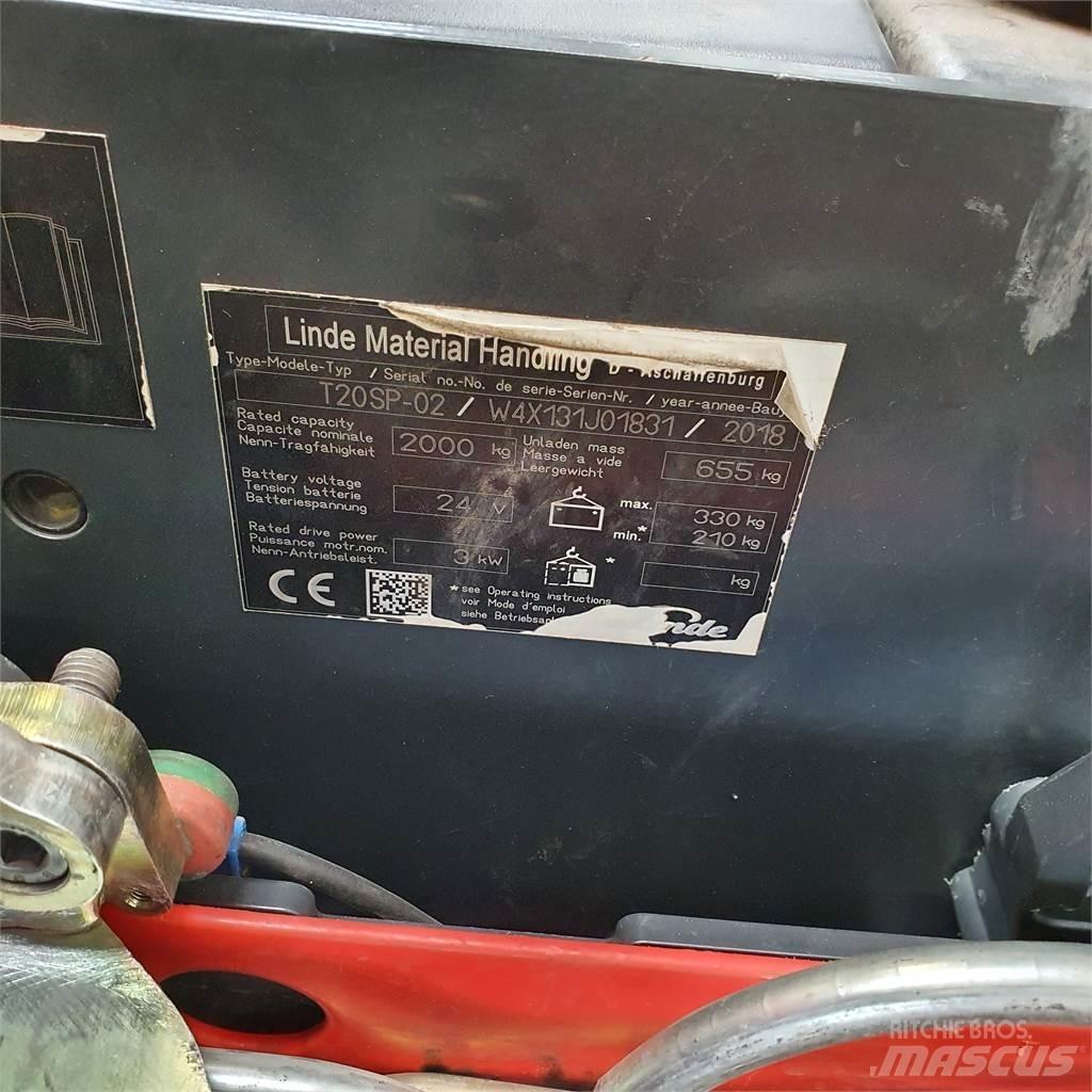 Linde T20SP-lang Mažų aukščių keltuvai
