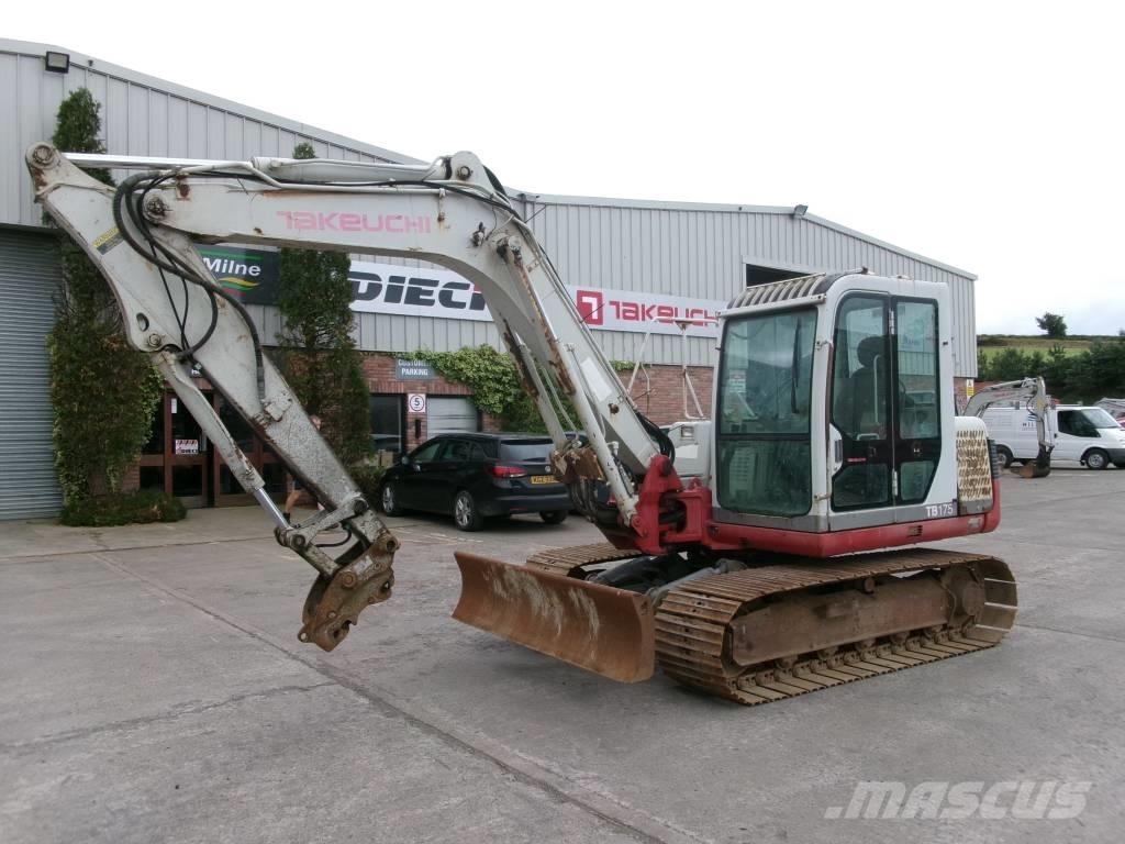 Takeuchi TB 175 Vidutinės galios ekskavatoriai 7-12 t