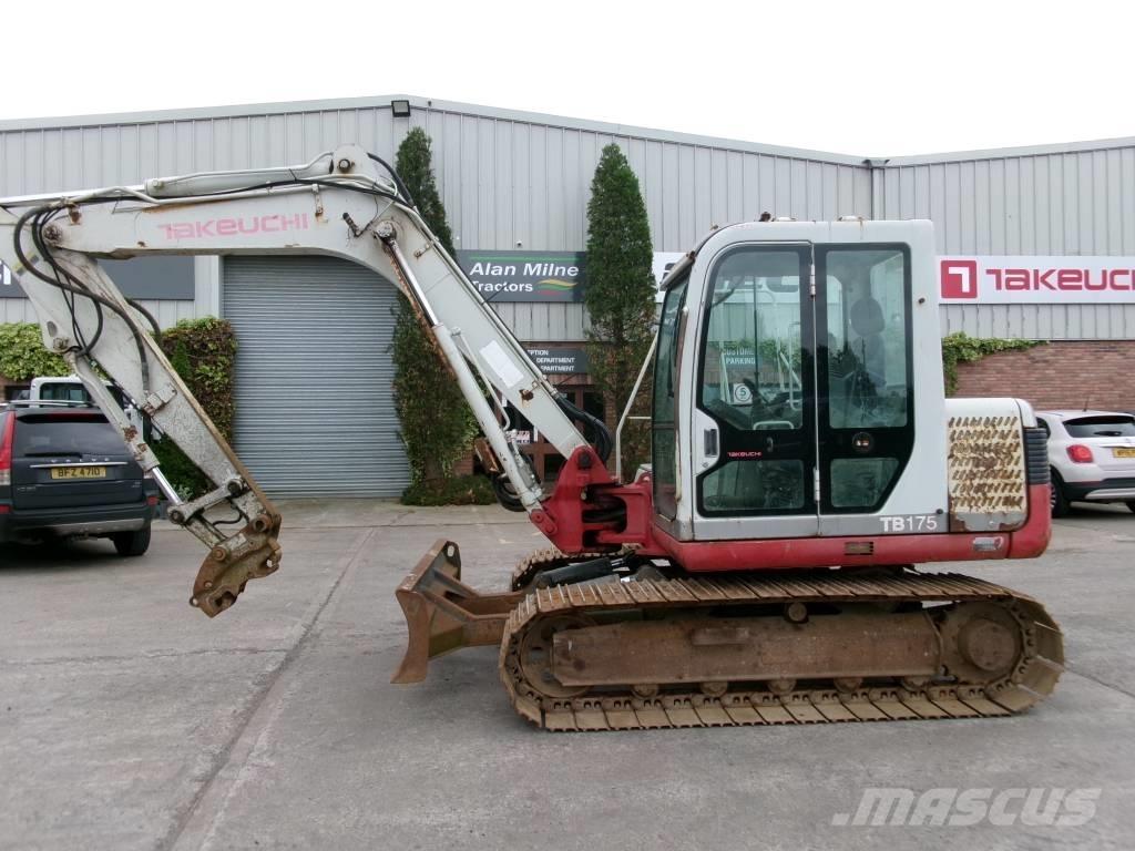 Takeuchi TB 175 Vidutinės galios ekskavatoriai 7-12 t