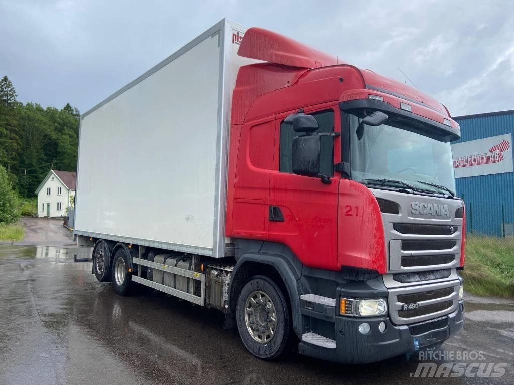 Scania R 490 LB Sunkvežimiai su dengtu kėbulu