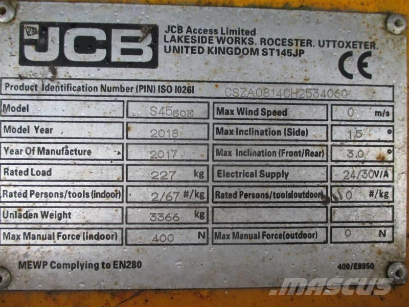 JCB S4550E Žirkliniai keltuvai