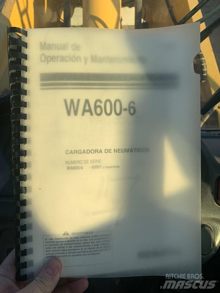 Komatsu Wa600-6 Naudoti ratiniai krautuvai