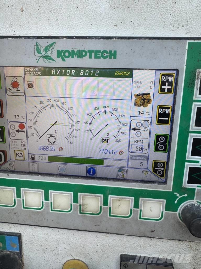 Komptech Axtor 8012 Skiedrovežiai