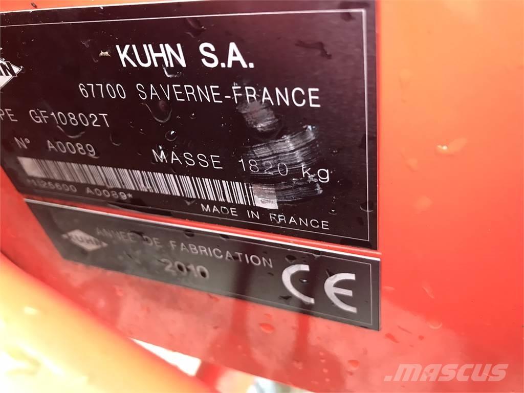 Kuhn GF 10802 T Šieno grėbliai ir vartytuvai