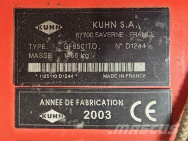 Kuhn GF 8501 TO Šieno grėbliai ir vartytuvai