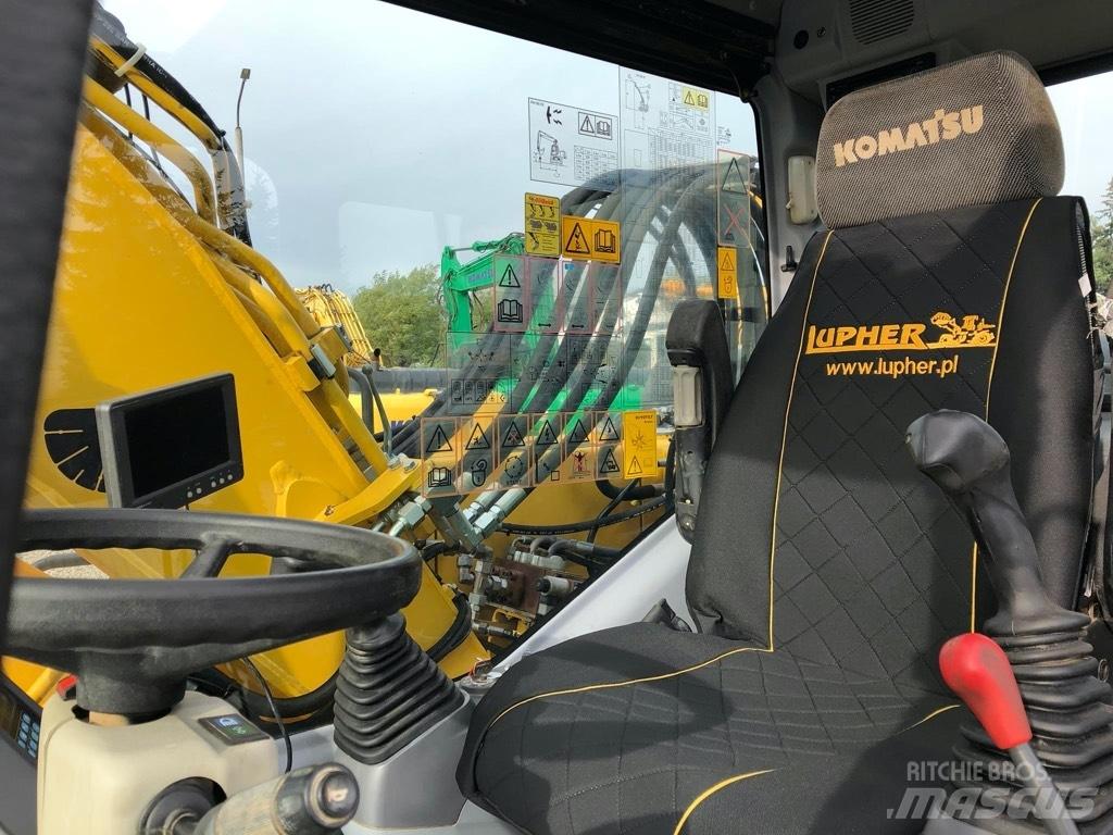 Komatsu PW180-7EO Ratiniai ekskavatoriai