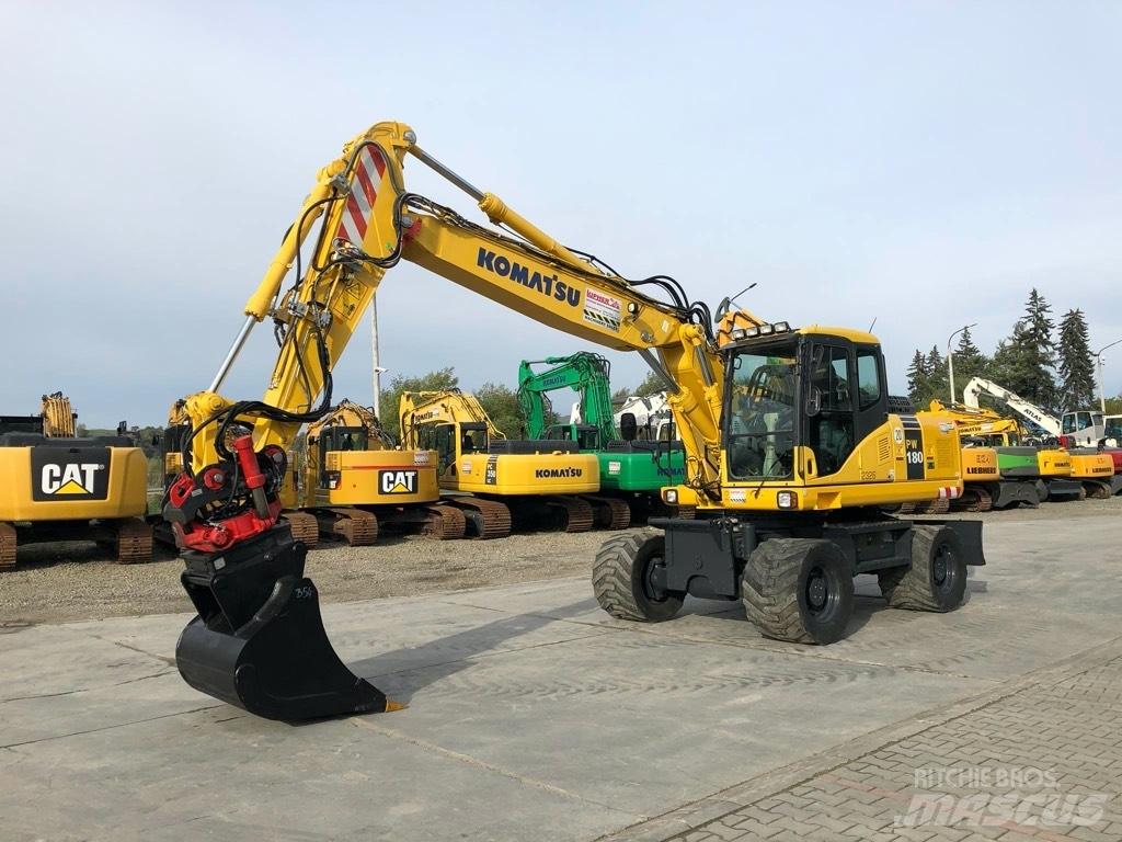 Komatsu PW180-7EO Ratiniai ekskavatoriai