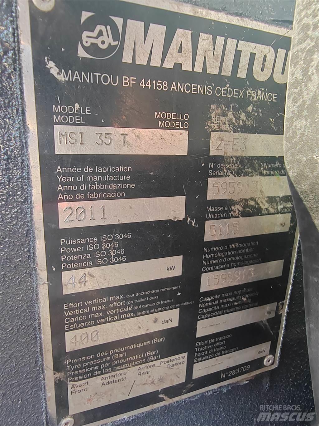 Manitou MSI35T Visureigiai krautuvai