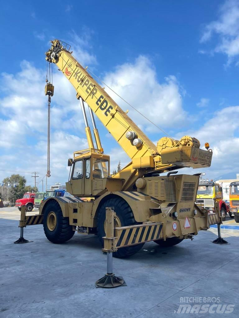 Grove RT75S Neapdoroto reljefo kranai