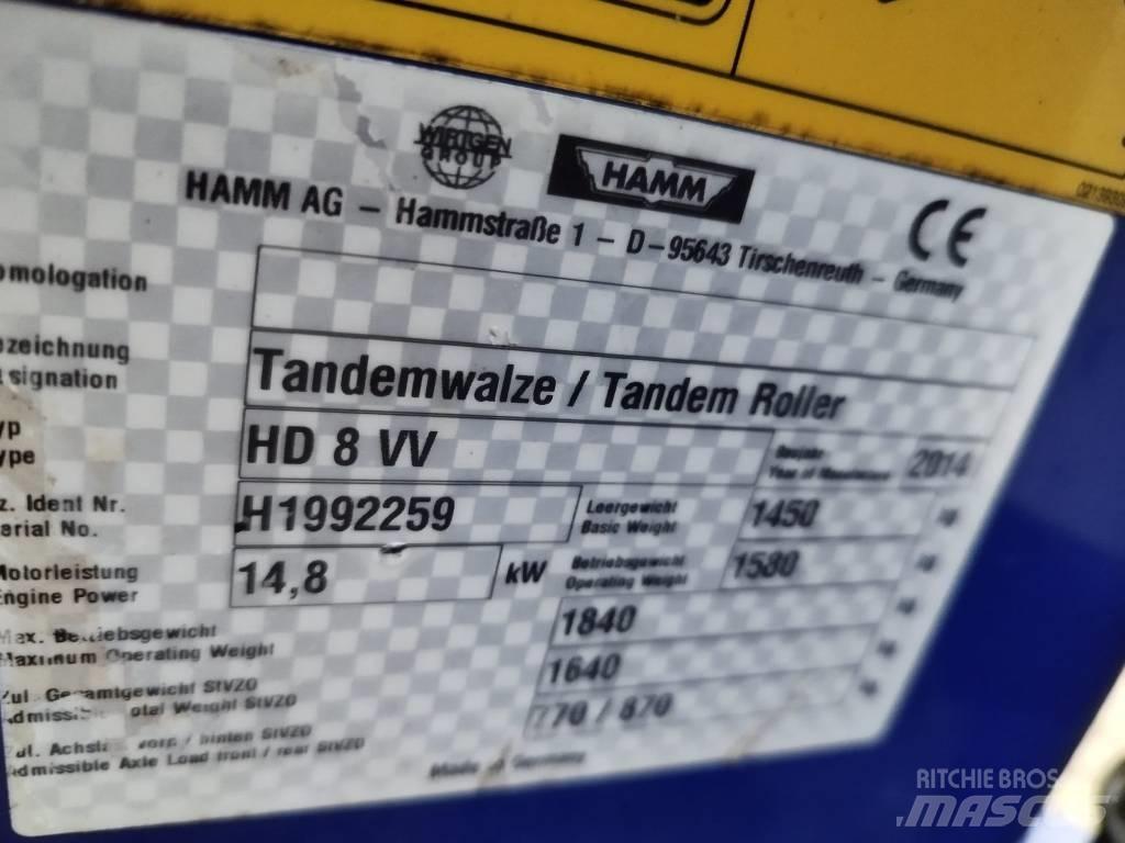 Hamm HD 8 VV Porinių būgnų volai