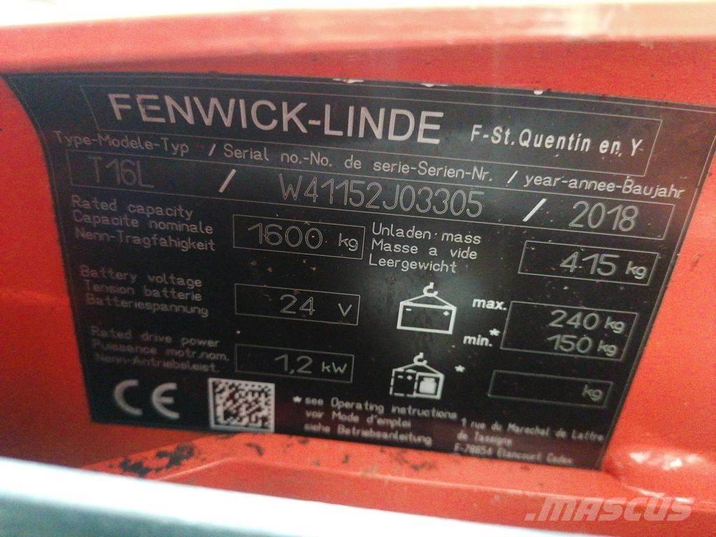 Linde T16L Mažų aukščių keltuvai