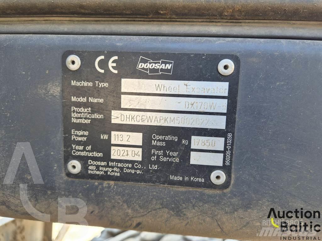 Doosan DX 170 W-5 Ratiniai ekskavatoriai