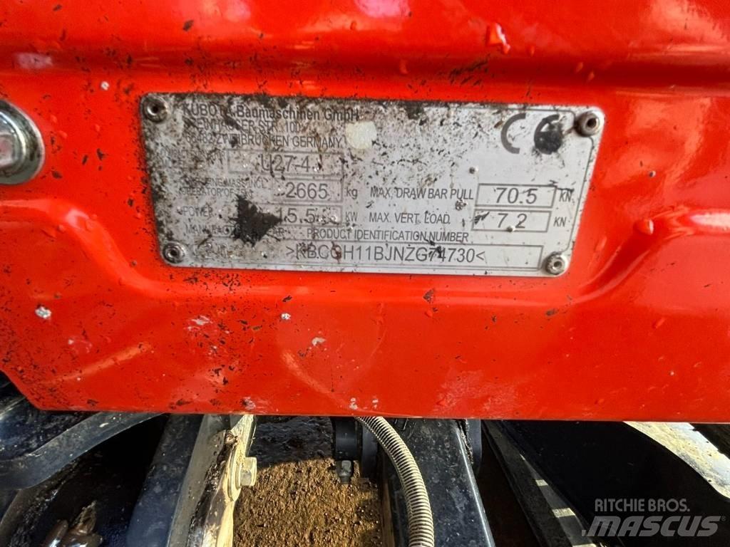 Kubota U 27-4 Mini ekskavatoriai < 7 t