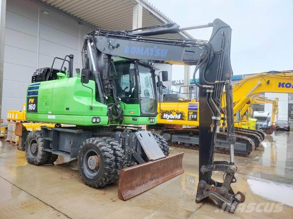 Komatsu PW 160-11 Ratiniai ekskavatoriai