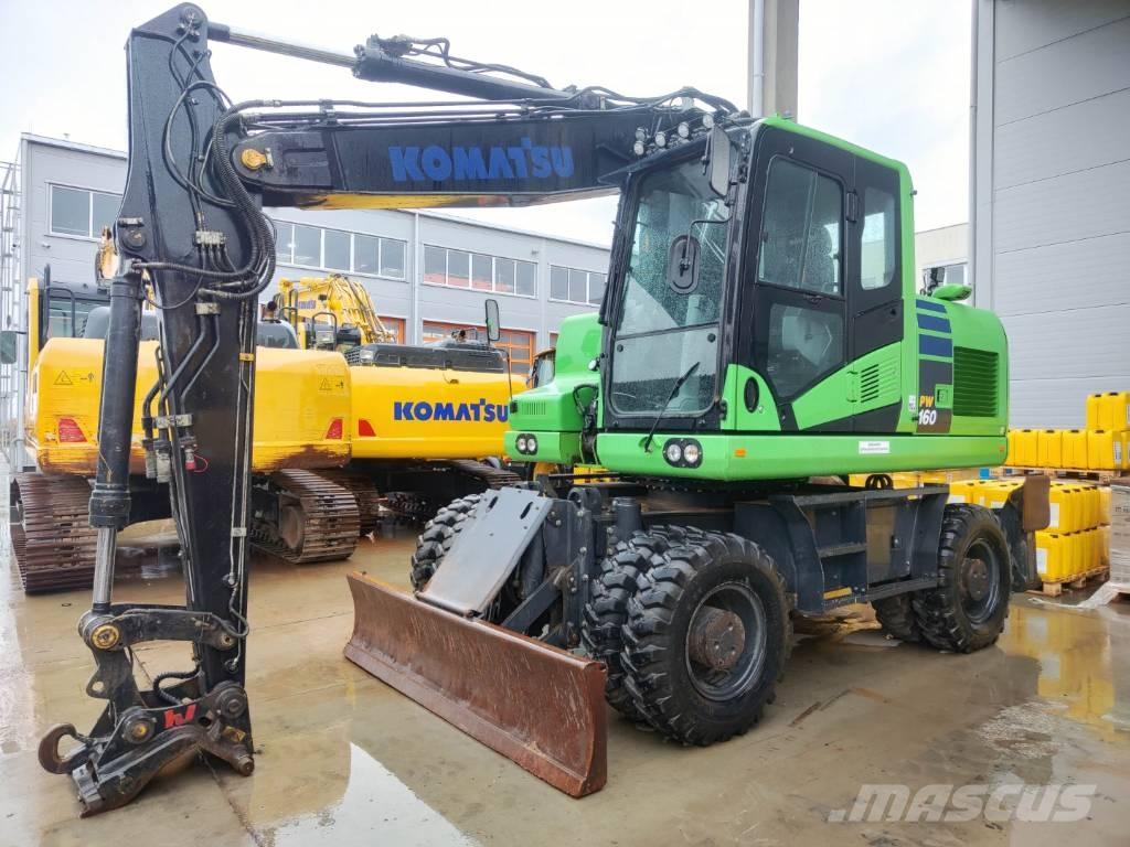 Komatsu PW 160-11 Ratiniai ekskavatoriai