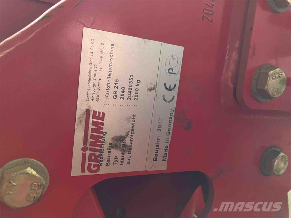 Grimme GB 215 Bulvių sodinamosios