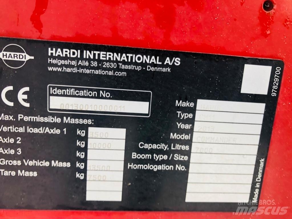 Hardi Commander 7000 Prikabinami purkštuvai