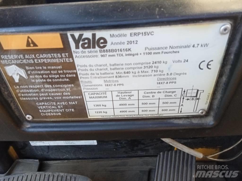 Yale ERP15VC Elektriniai šakiniai krautuvai