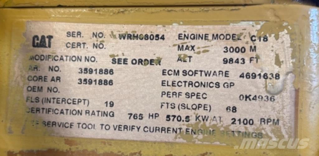 CAT C 18 Statyba - Kita